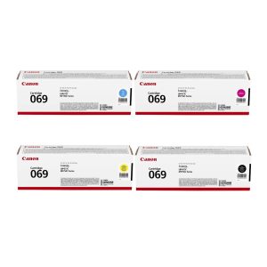 Canon Genuine 069 Toner Cartridge 4 colors Set– Black, Cyan, Magenta and Yellow