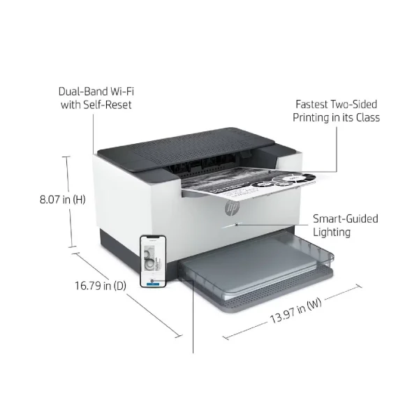 HP LaserJet M211DW Printer with with Duplex Printing and Wi-Fi Connectivity - Image 3