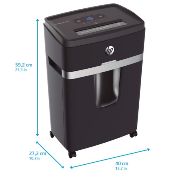 HP Pro Shredder 12MC Microcut Shredder with Security Level P-5 - Image 4
