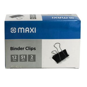 Maxi Binder Clips, 51mm - 12-Piece