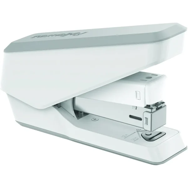 Fellowes LX840 Easy-Press Half Strip Stapler – White