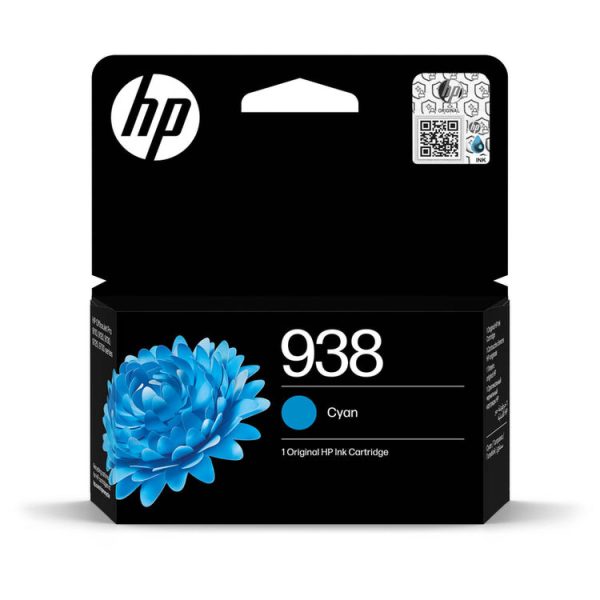 HP 938 Cyan Original Ink Cartridge - 4S6X5PE