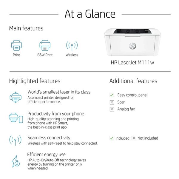 HP Laserjet M111W Mono Printer With Wi-Fi Connectivity - Image 4