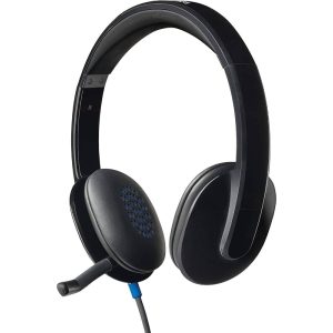 Logitech H540 USB Stereo Headphone With Noise-Cancelling Microphone
