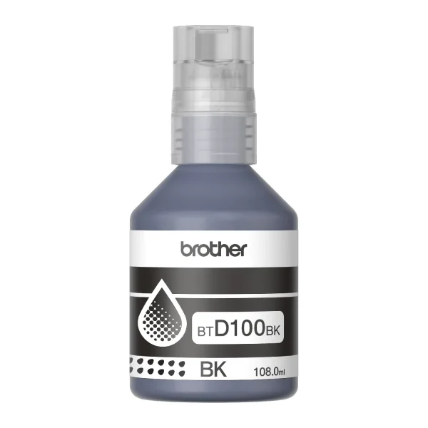 Brother Genuine BTD100BK Black Ink bottle – 108.0ml - Image 2