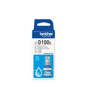 Brother Genuine BTD100C Cyan Ink bottle – 48.8ml