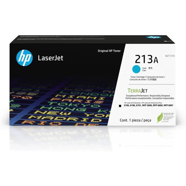 HP 213A Cyan Original LaserJet Toner Cartridge – W2131A