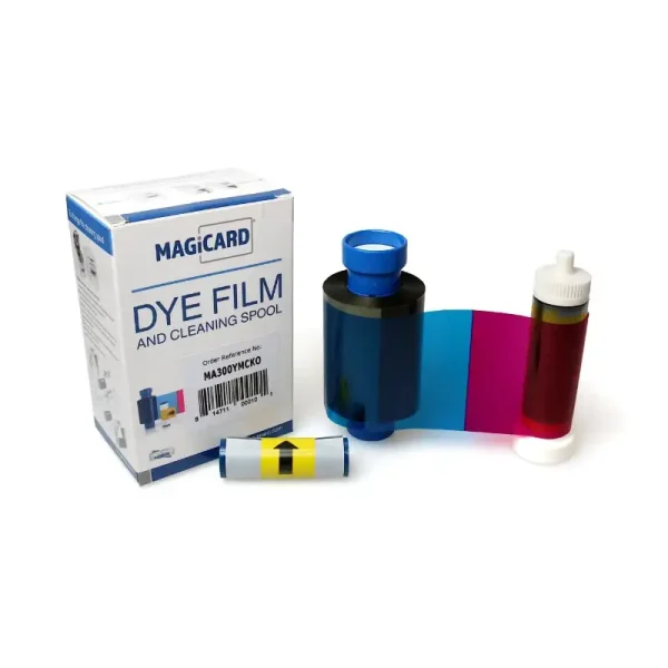 Magicard SW300YMCKO Dye Flim and Cleaning Spool Color Ribbon Cartridge - Image 2