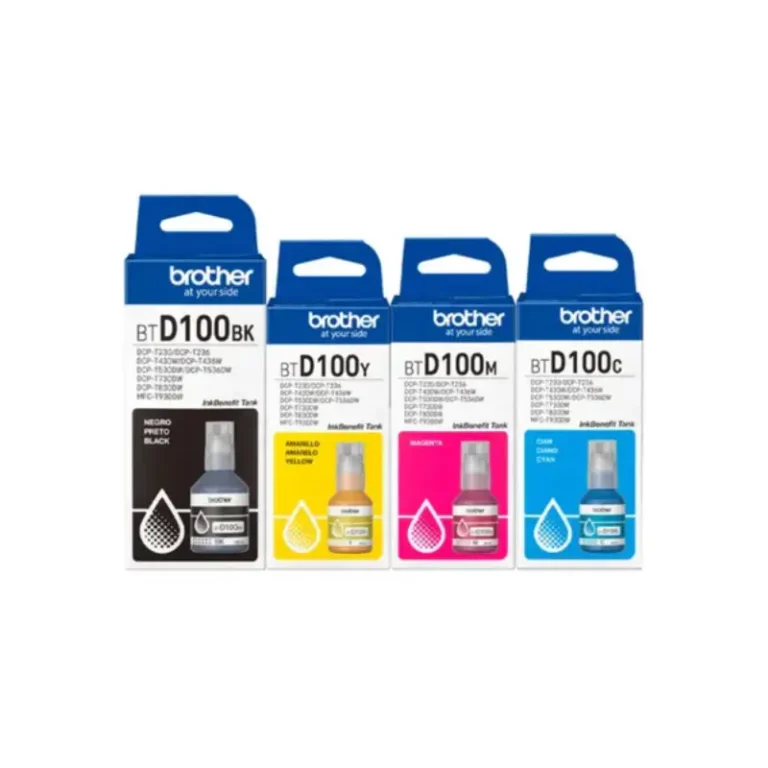 BTD100BK, BTD100C, BTD100M, BTD100Y refill bottles