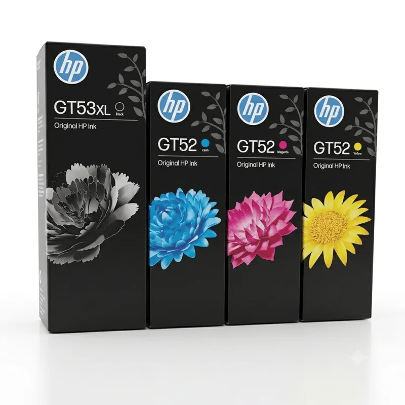 HP GT53XL and GT52 ink bottles combo pack
