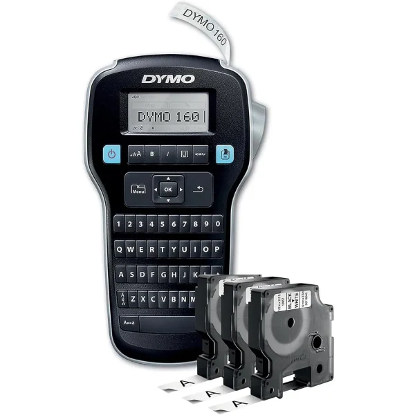 DYMO LabelManager 160 Starter Kit with 3 D1 tape
