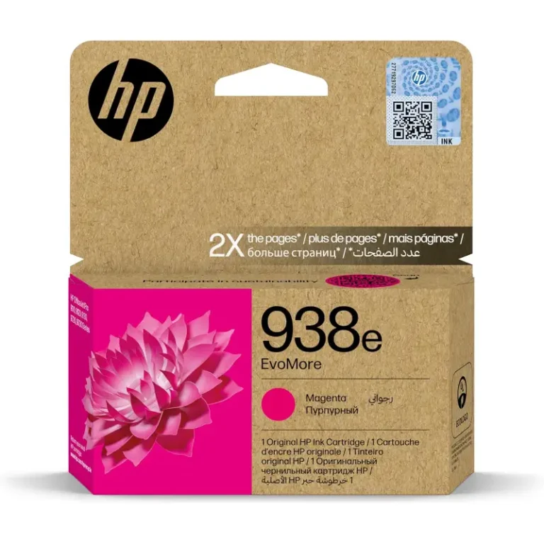 HP 938e EvoMore Magenta Ink Cartridge (4S6Y0PE) for HP OfficeJet Pro Printers