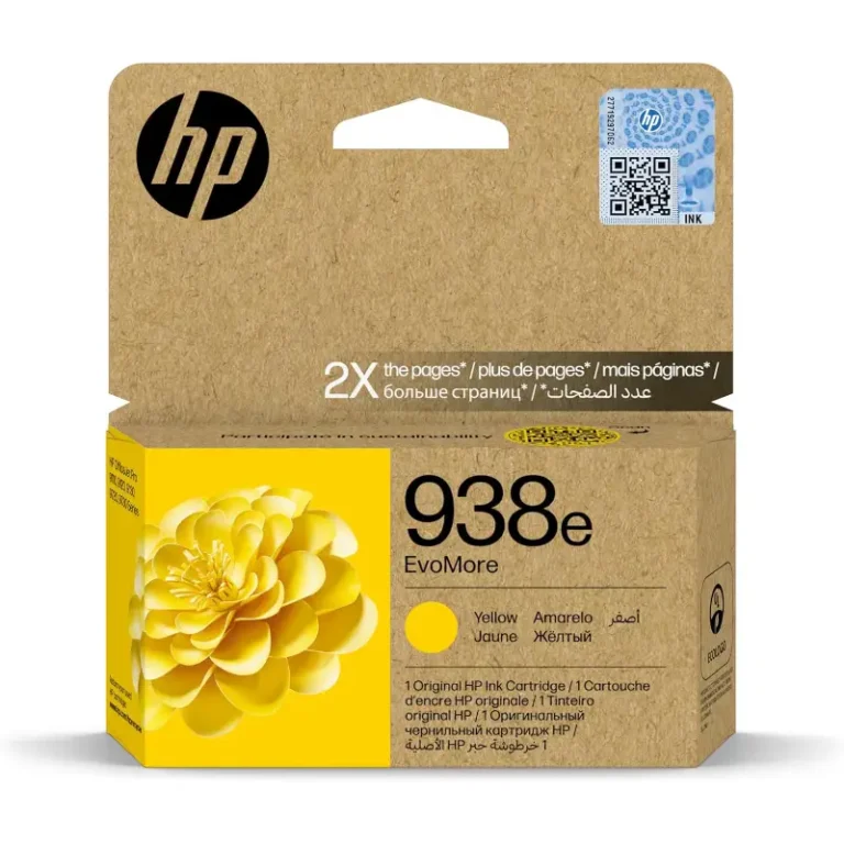HP 938e EvoMore Yellow Ink Cartridge (4S6Y1PE) for HP OfficeJet Pro Printers