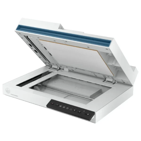 HP ScanJet Pro 2600 f1 front view with ADF open