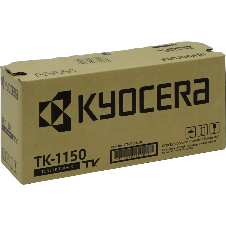 Box of Kyocera TK-1150 toner cartridge labeled 3000‑page yield
