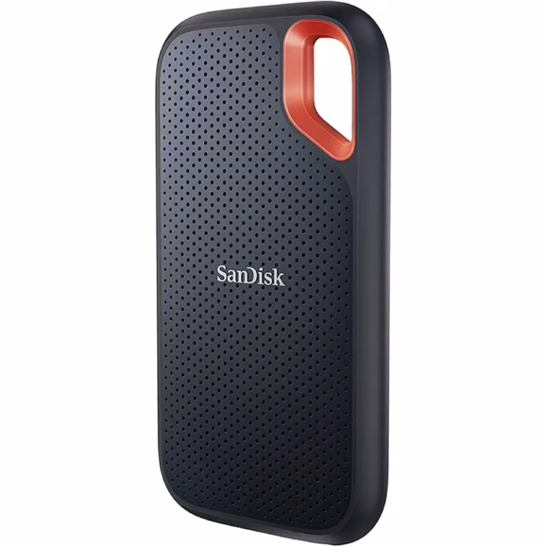 Front view of SanDisk Extreme Portable SSD 4TB