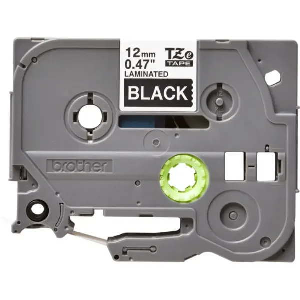 Brother Genuine TZe-335 12mm Laminated Label Tape – White on Black - Image 2