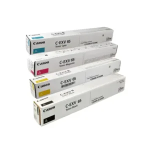Canon C-EXV65 Toner Set Black Cyan Magenta Yellow for imageRUNNER C3326 UAE