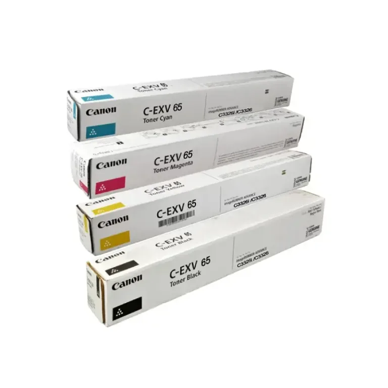 Canon C-EXV65 Toner Set Black Cyan Magenta Yellow for imageRUNNER C3326 UAE
