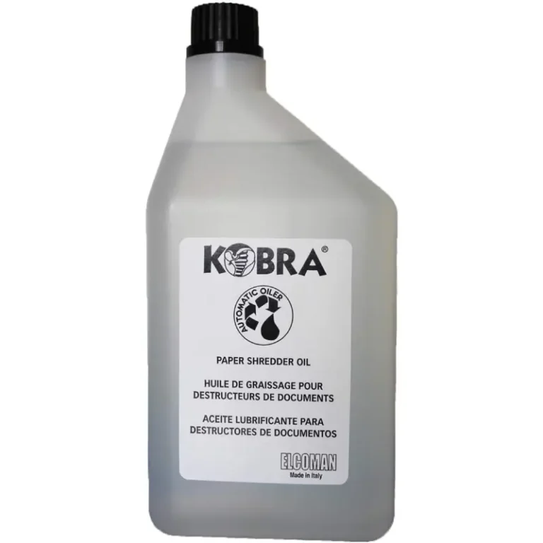 Kobra shredder oil 1 litre bottle for office paper shredders UAE