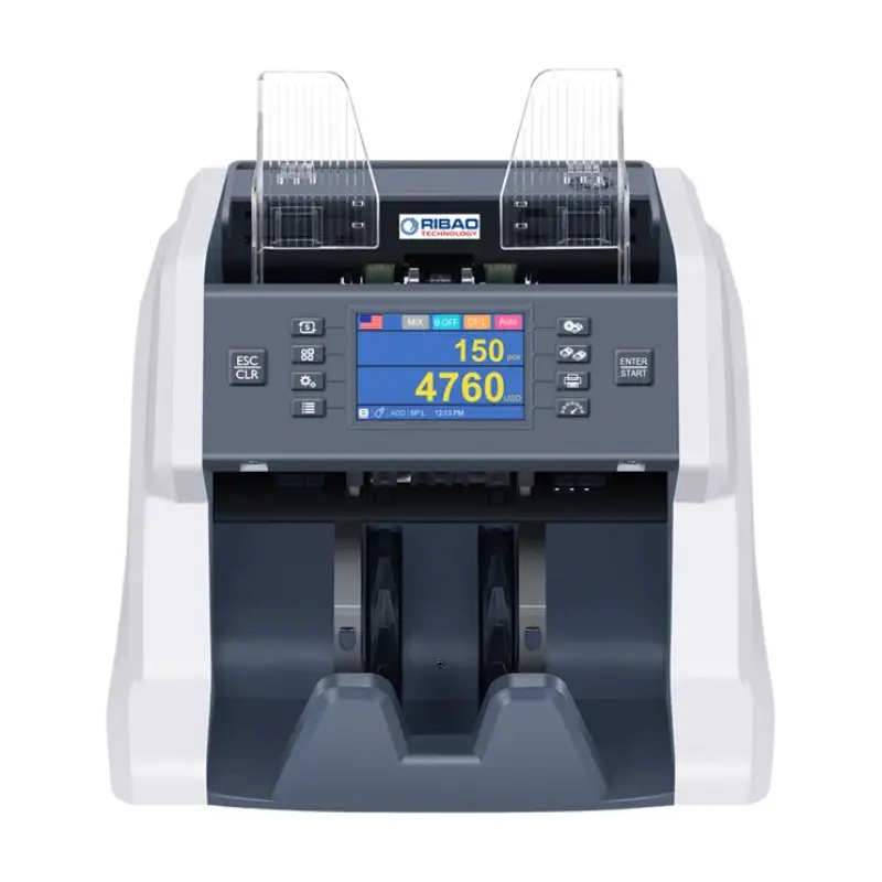 Ribao Dual CIS Mixed Value Counter BC-50 banknote counting machine