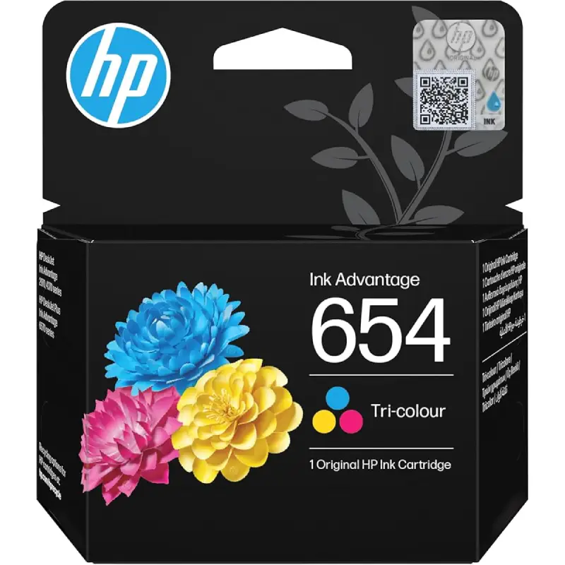 HP 654 Tri-color Original Ink Advantage Cartridge 7FP38UE genuine color ink cartridge 315 pages