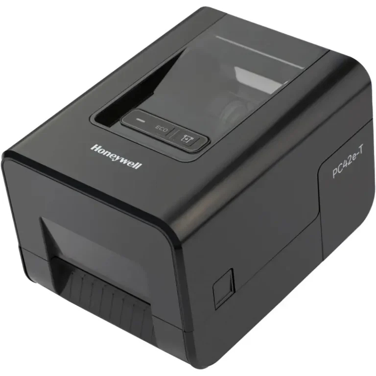 Honeywell PC42E-T 4-inch thermal transfer barcode printer with USB Ethernet connectivity