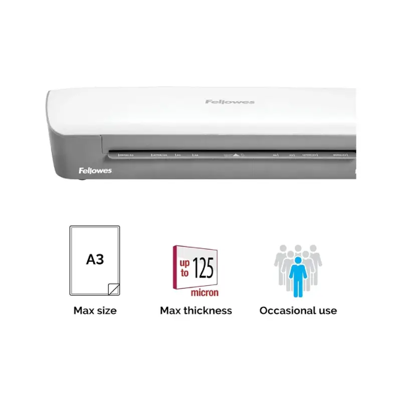 Fellowes Ion A3 Laminator – 2-Roller, 80–125 Micron, 30 cm/min, Jam-Free - Image 2