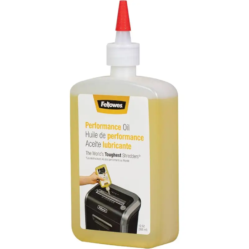 Fellowes Shredder Oil 355ml genuine lubricant for cross-cut and micro-cut paper shredders