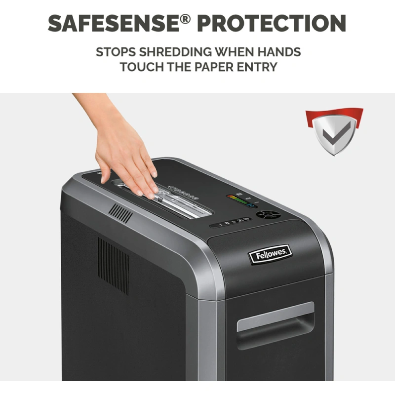 Fellowes Powershred 125Ci Cross-Cut Shredder – 20-Sheet Capacity, P-4 Security, 53L Bin - Image 2