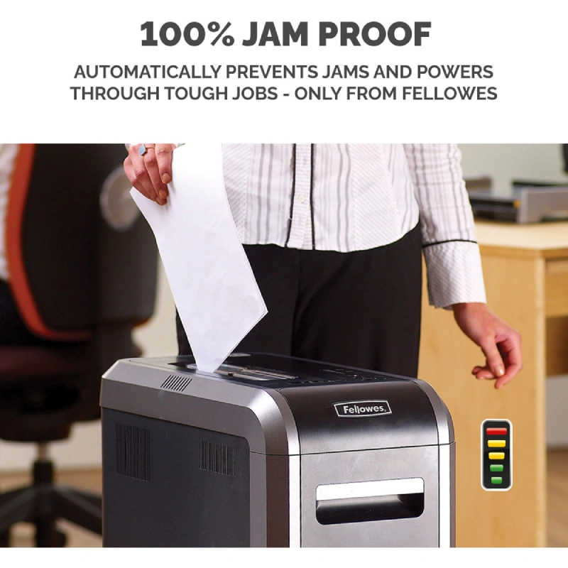Fellowes Powershred 125Ci Cross-Cut Shredder – 20-Sheet Capacity, P-4 Security, 53L Bin - Image 3