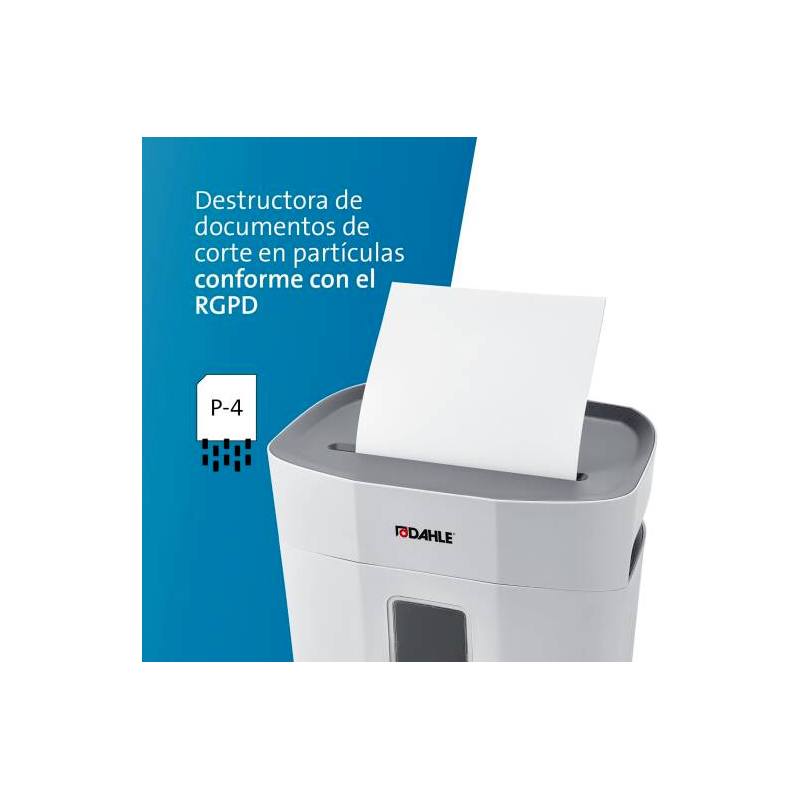 DAHLE PaperSAFE PS120 Cross-Cut Paper Shredder – 8-Sheet Capacity, 5 × 18 mm, P-4 Security Level - Image 4