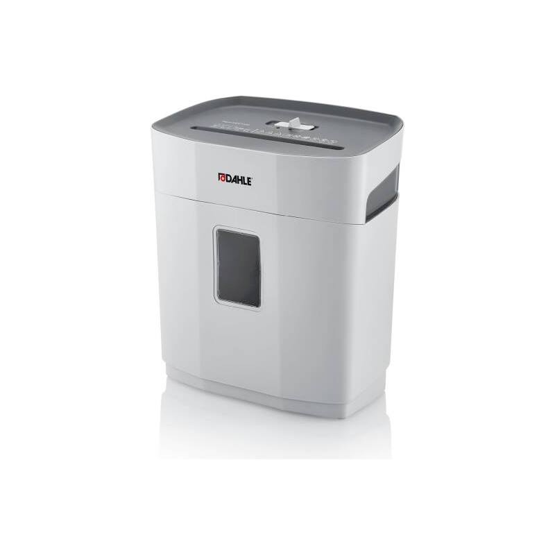 DAHLE PaperSAFE PS 120 Cross-Cut Paper Shredder, P-4 Security, 8-Sheet Capacity, 5 × 18 mm Cut and 12L Bin