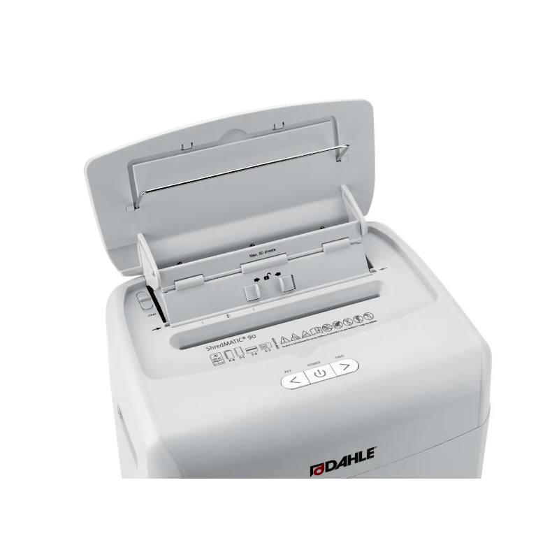 DAHLE ShredMATIC 90 Auto-Feed Cross-Cut Paper Shredder – 90 Sheets, P-4 Security, 23L Bin - Image 4